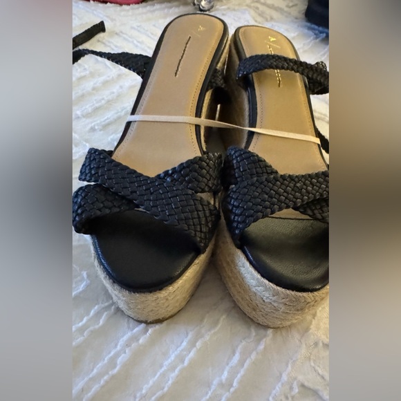 By Anthropologie Woven Strap Wedge Heels - Picture 10 of 10